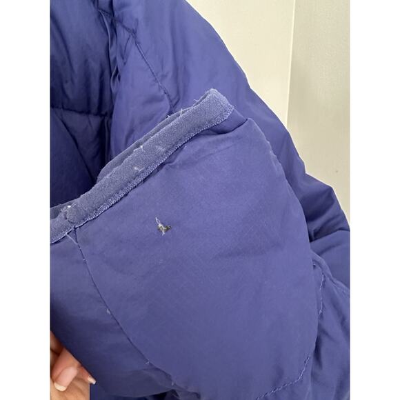 L.L. Bean Men's Med Down Filled Puffer Blue Reversable Parka Jacket - Picture 5 of 13